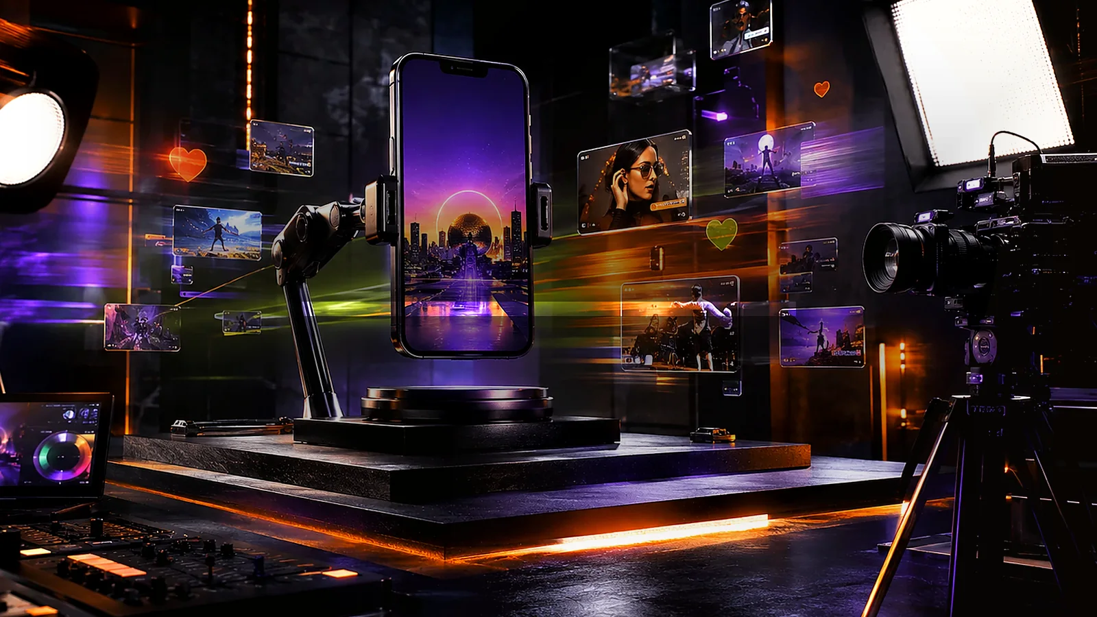 Detailed visual for 2BlockMedia video and content production services