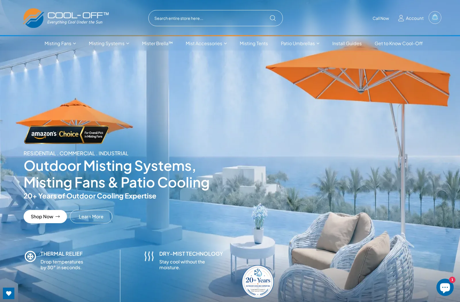 Cool-Off live website desktop preview