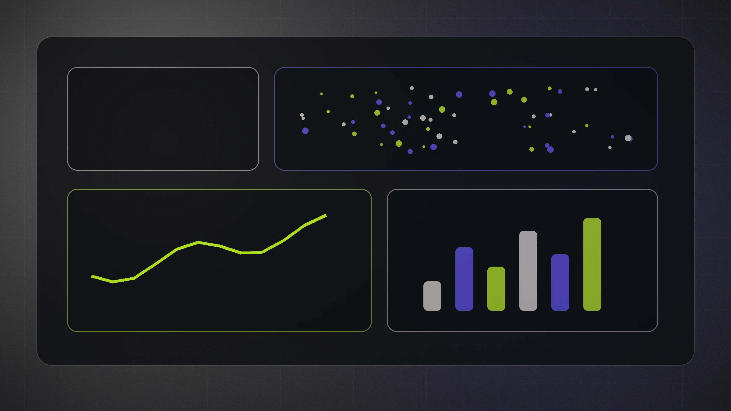 Data driven marketing intelligence dashboard with analytics, trend lines, audience signals, and performance measurement panels.