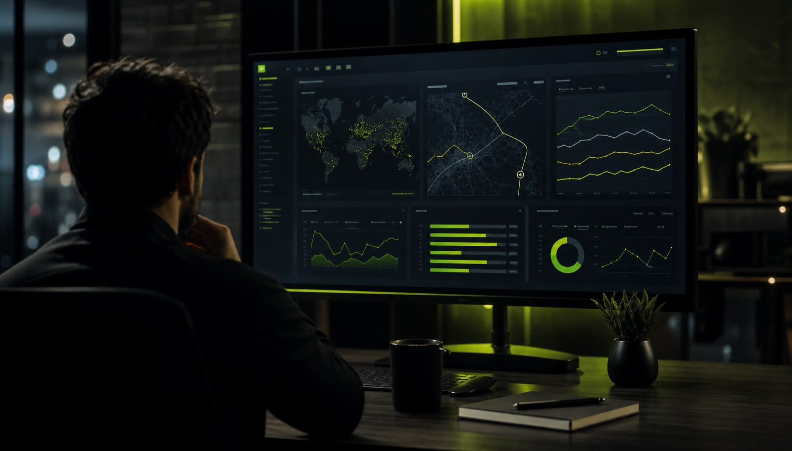 Advanced SEO software dashboard and product system visual for MorningRank