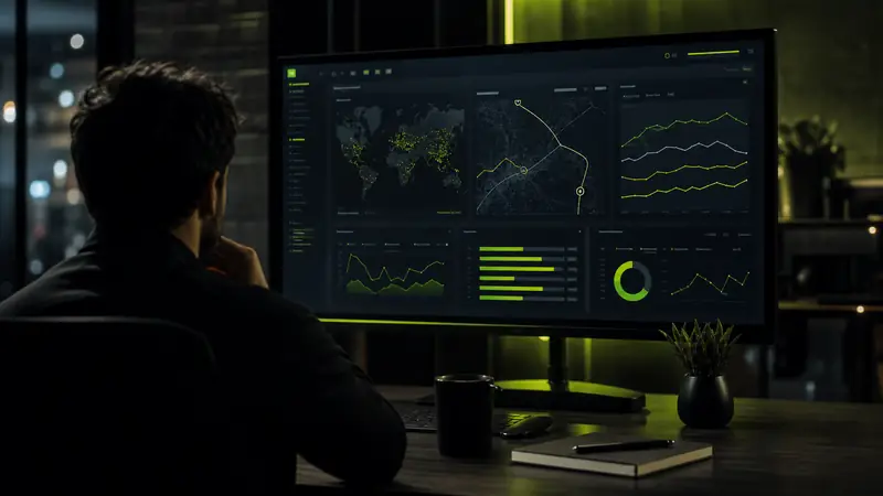 Advanced SEO software dashboard and product system visual for MorningRank