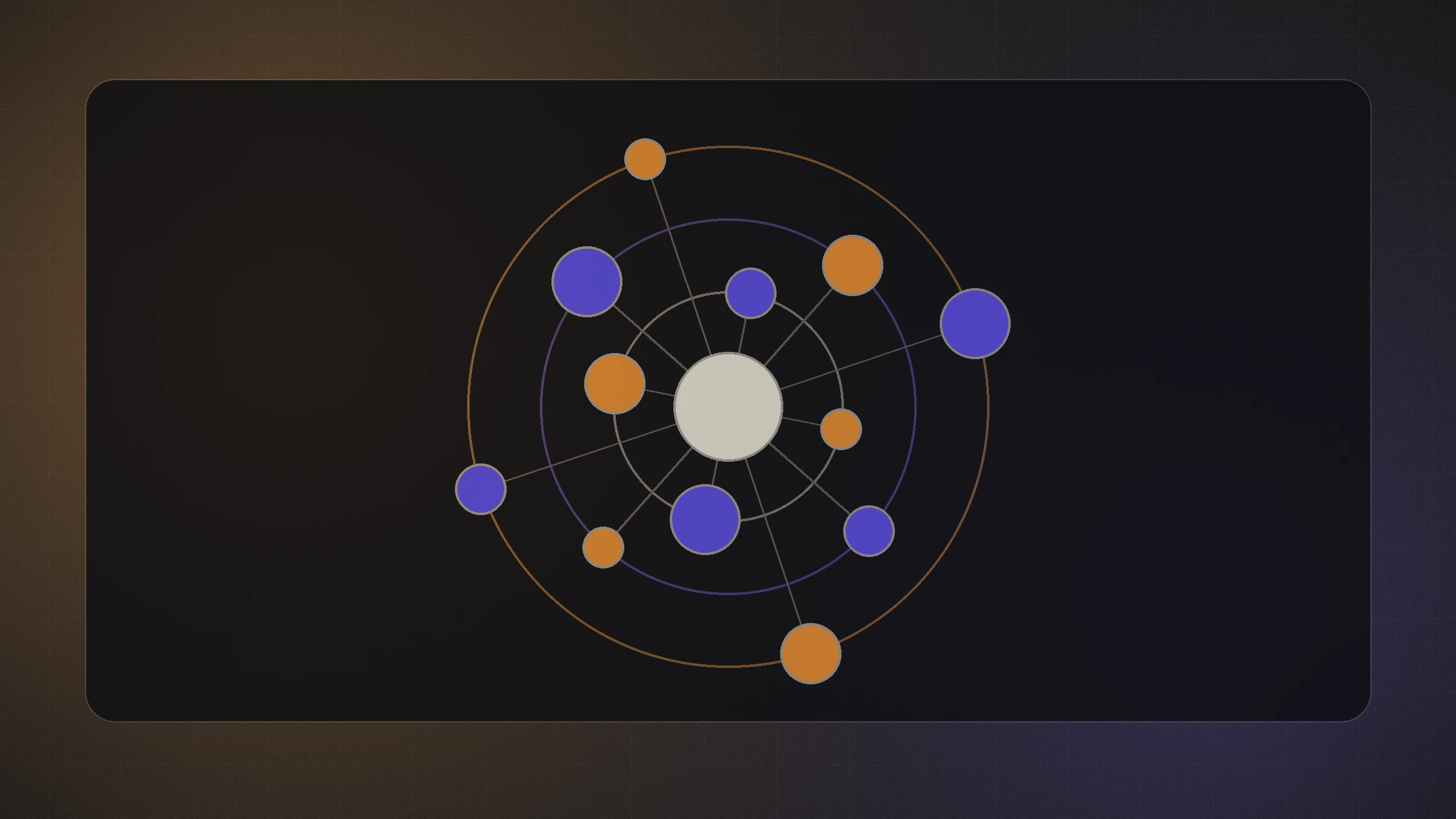 Social media content network visualization showing audience connections, publishing momentum, and engagement signals.