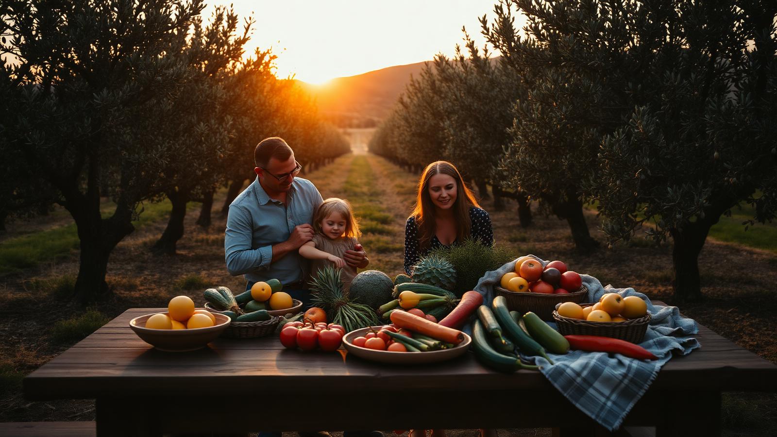 Family lifestyle scene representing Stock Family Orchard brand, recipes, and ecommerce marketing