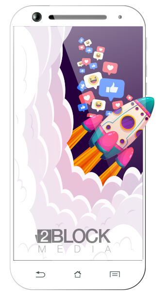 social media marketing phone rocket
