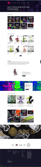 smoke city website design