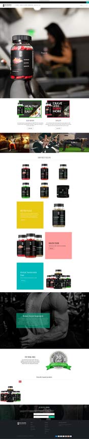 smoke city website design modern lifestyle supplements