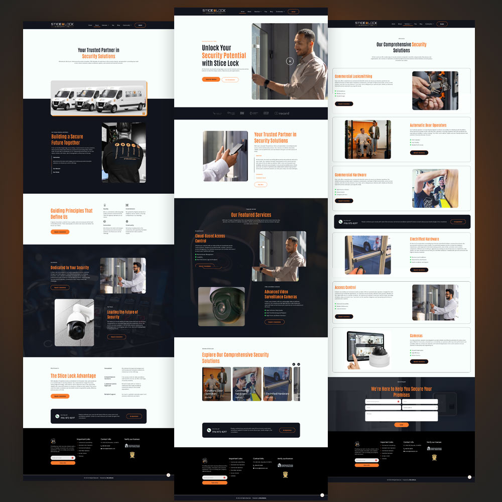 stice lock and security web site design