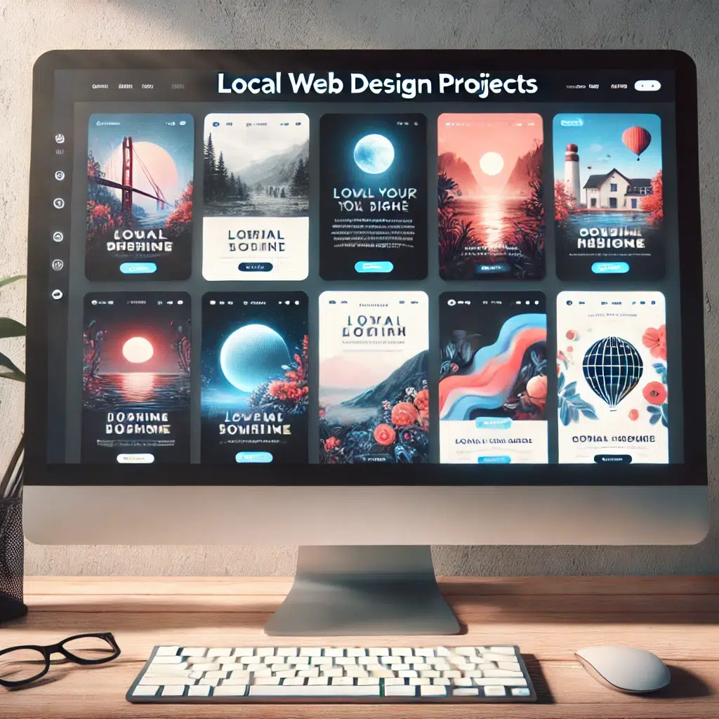 Portfolio of local web design projects