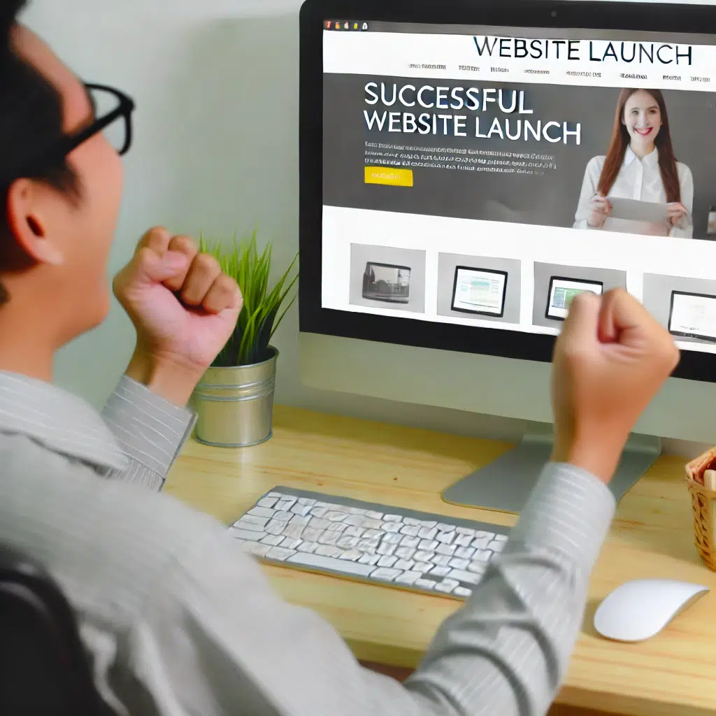 Successful website launch for a local business